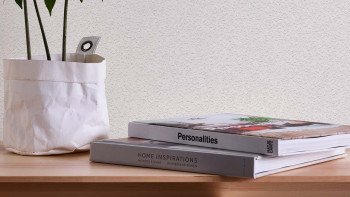 Paper-backing wallpaper plain classic white 015